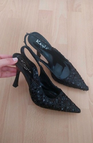 High heels glitzer - high,