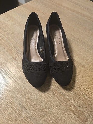 Schwarze pumps mit - pumps, (supersoft)