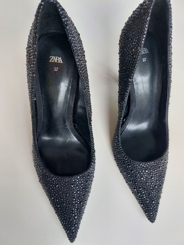 Zara glitzer pumps - zara, high