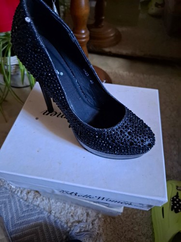Damen pumps schwarz - schwarz, slip-on