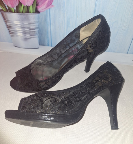 Damen pumps schwarz spitze - damen,