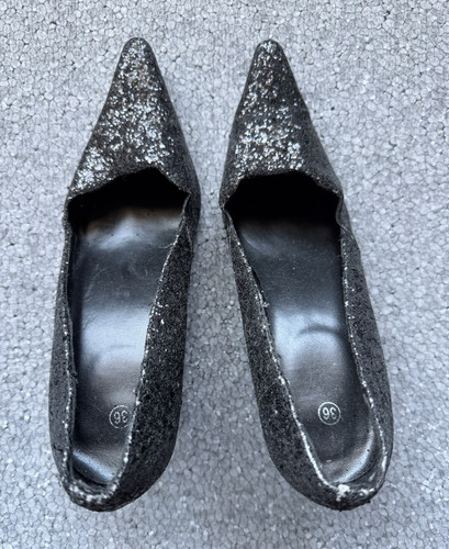 Damen pumps schwarz glitzer - pumps,