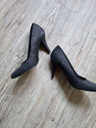Pumps schwarz mit glitzer - pumps, gr